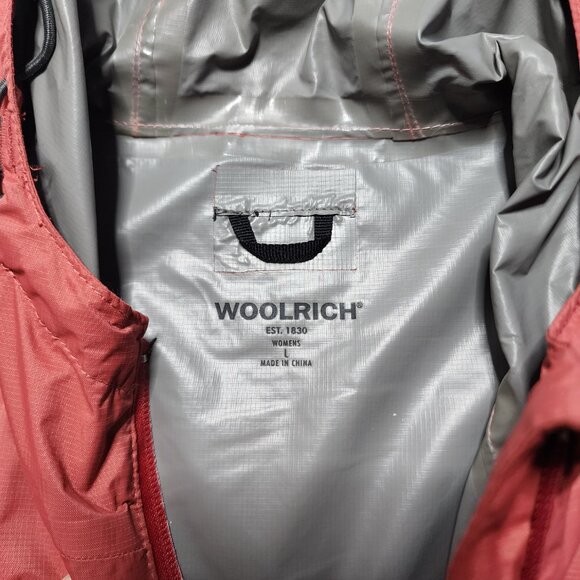 Woolrich coral red rain jacket - Picture 10 of 14